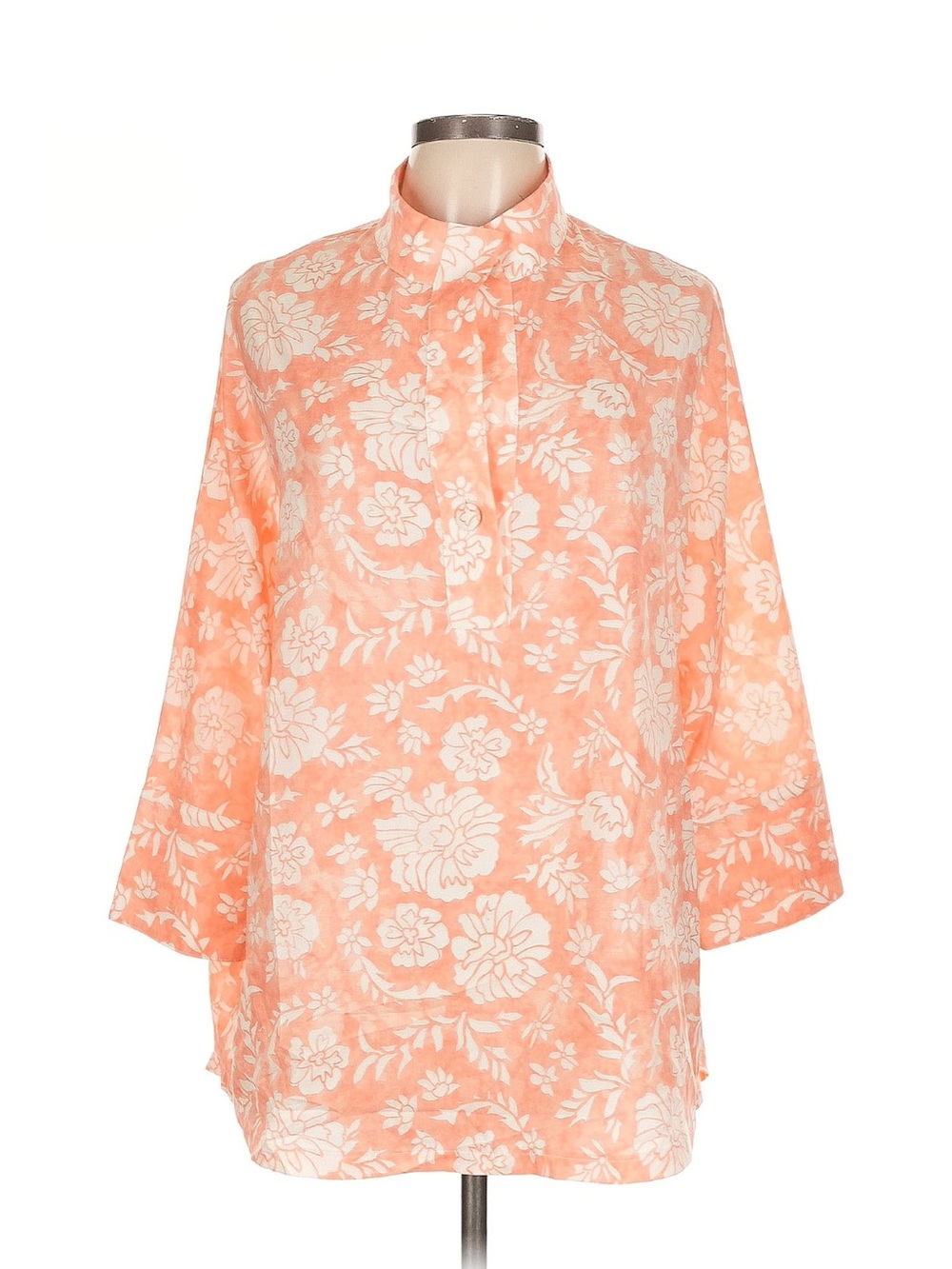 Smith & Quinn Coral Floral Tunic Top - Picture 1 of 5